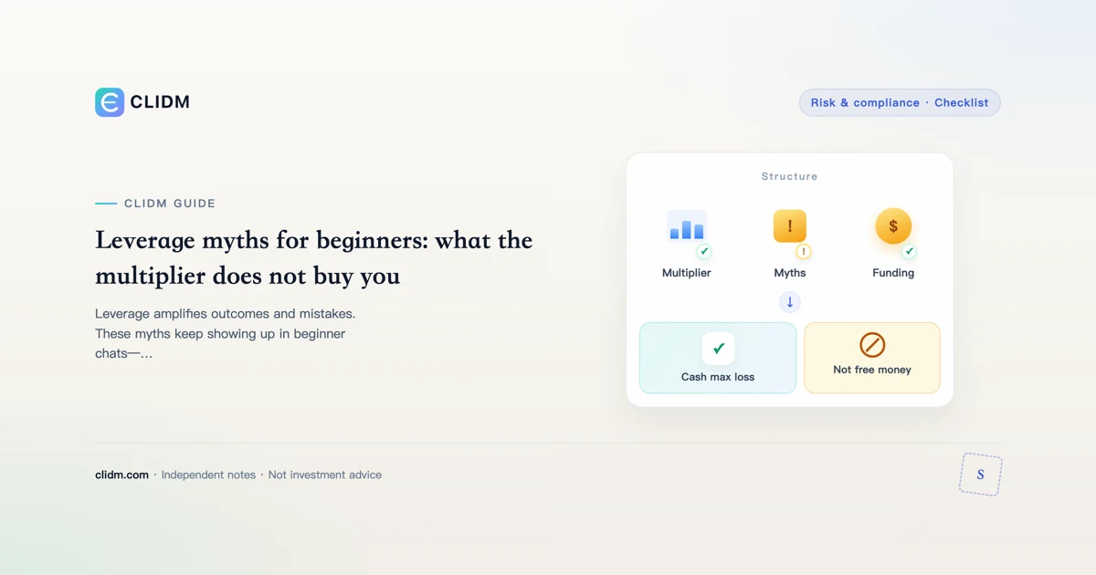 Leverage myths for beginners: what the multiplier does not buy you