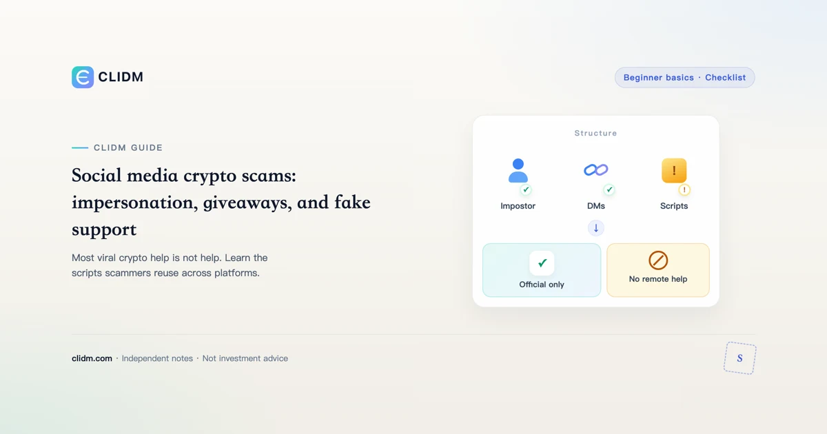 Social media crypto scams: impersonation, giveaways, and fake support